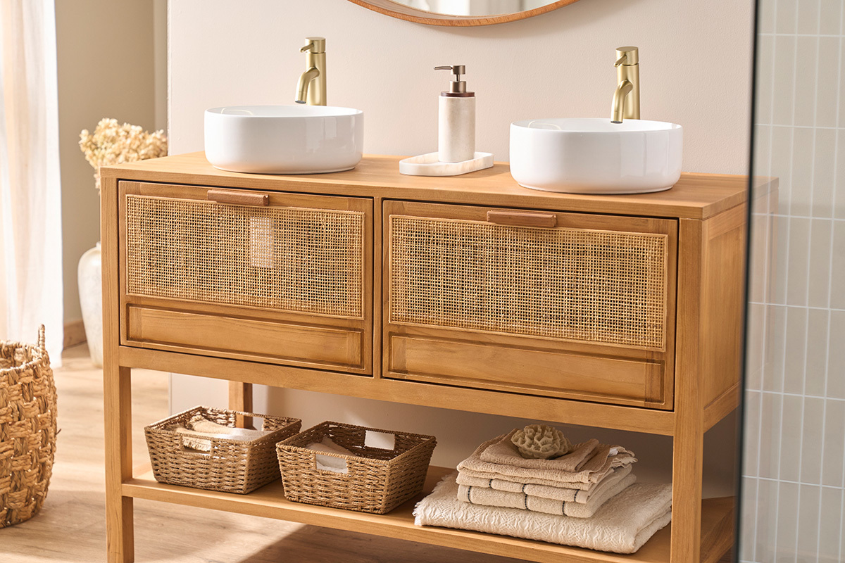 Lavabo redondo de cer�mica blanca D31 cm MARLI