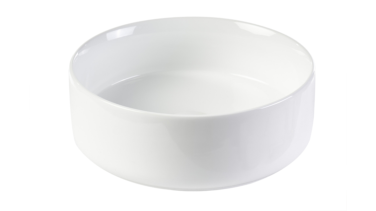 Lavabo redondo de cer�mica blanca D31 cm MARLI