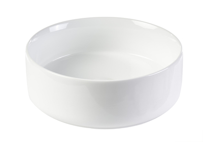 Lavabo redondo de cer&aacute;mica blanca D31 cm MARLI