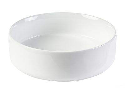 Lavabo redondo de cer&aacute;mica blanca D40.5 cm ISLA