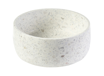 Lavabo redondo de terrazo gris D30 cm JOH