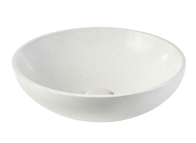 Lavabo redondo de terrazo gris D40 cm LAORA