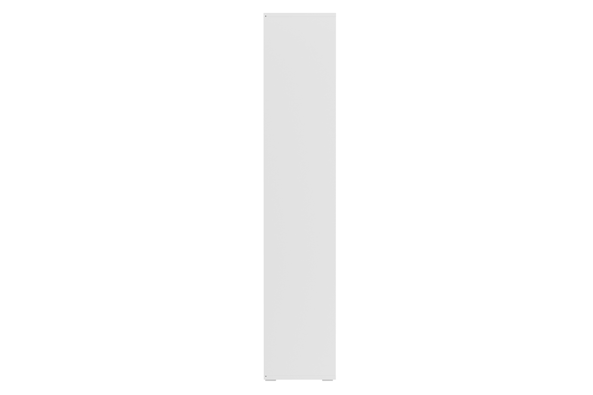 Librera nrdica de madera blanca 140 cm EPURE