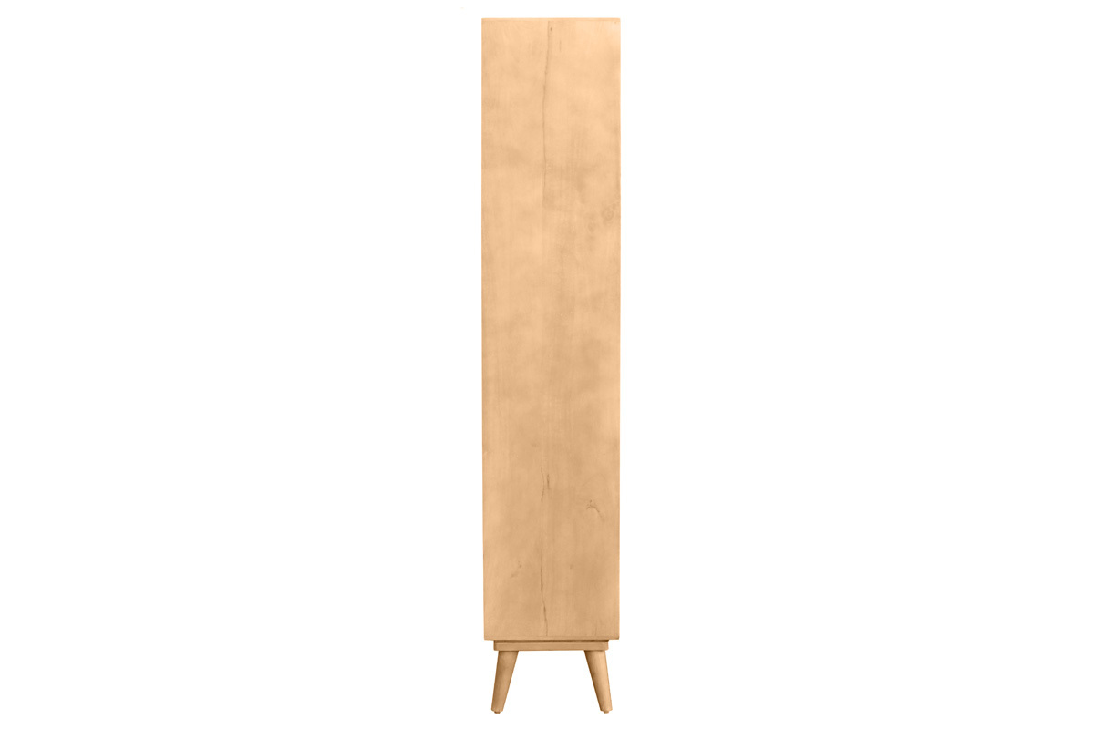 Librera tallada de madera de mango maciza RUBIA