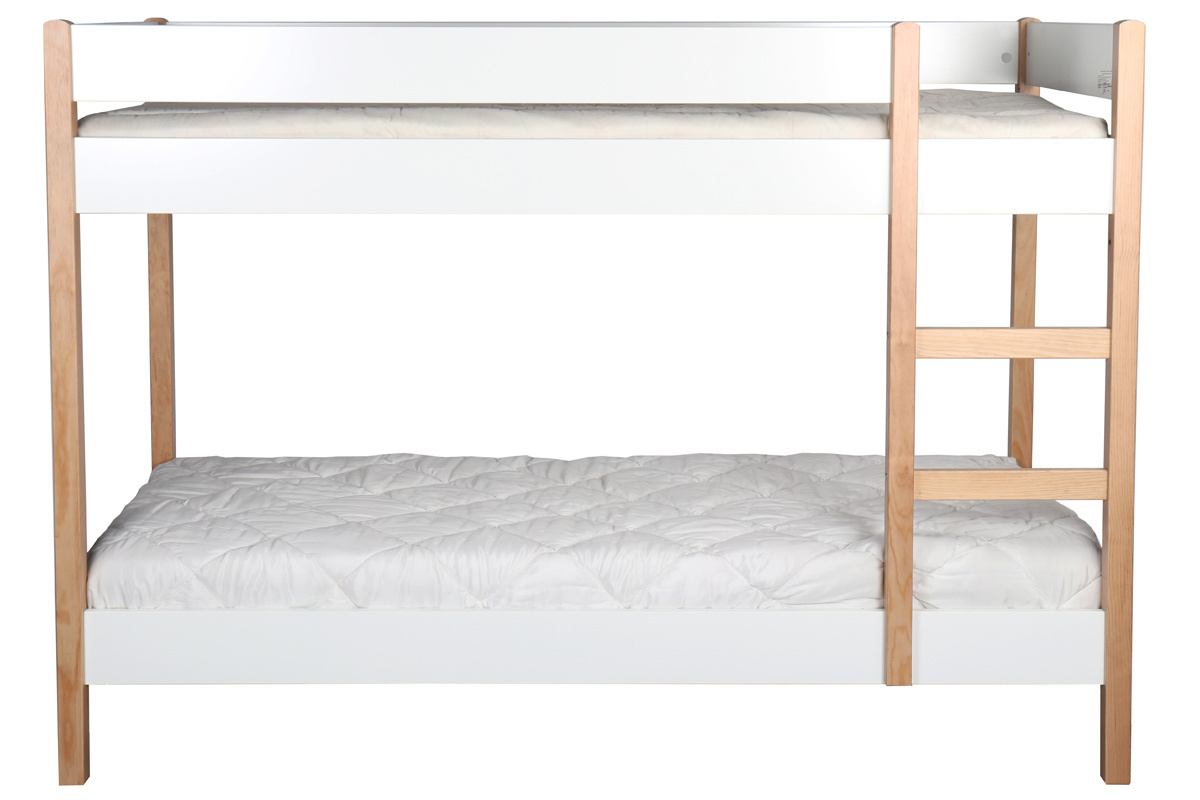 Litera infantil madera clara y blanco ALTO