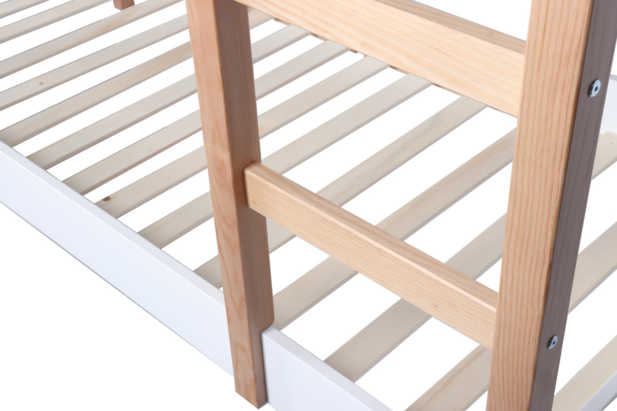 Litera infantil madera clara y blanco ALTO