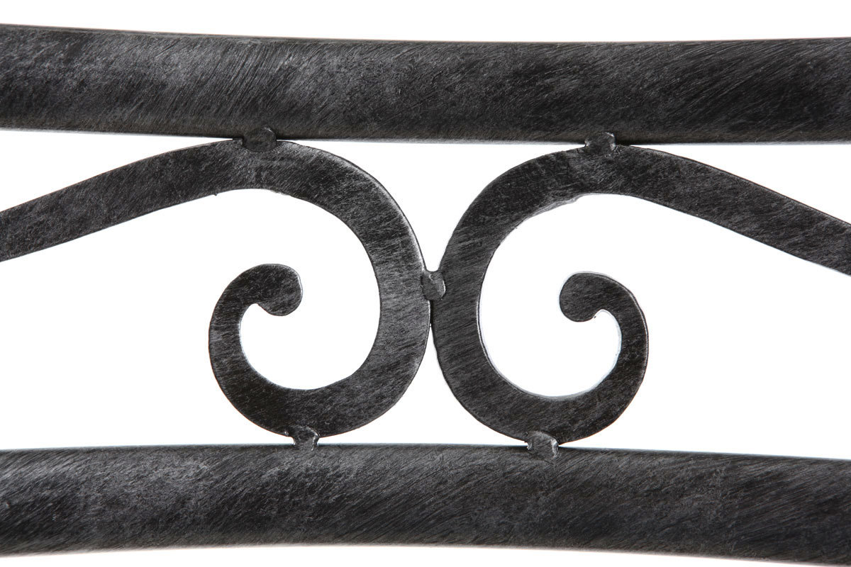 Lote de 2 sillas barrocas de metal color negro VENEZIA