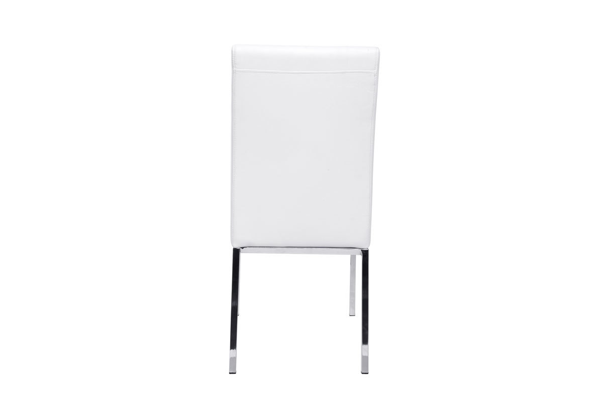 Lote de 2 sillas diseo poliuretano blanco SIMEA