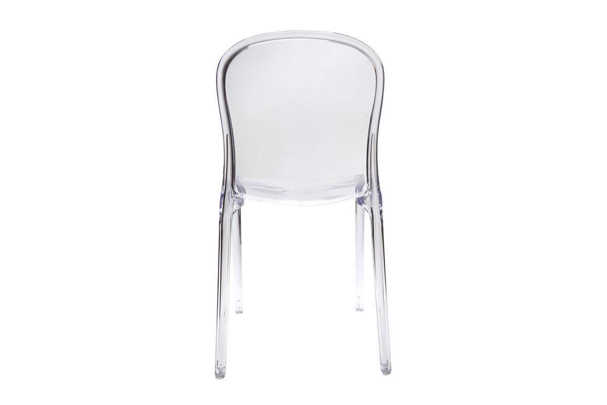 Lote de 2 sillas diseo transparente policarbonato THALYSSE