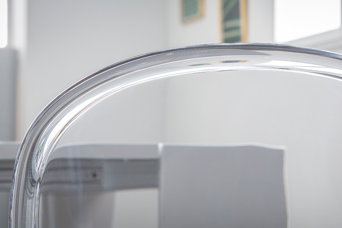 Lote de 2 sillas diseo transparente policarbonato THALYSSE