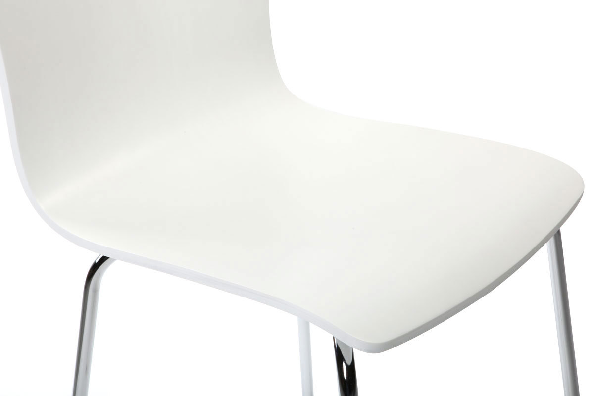 Lote de 2 sillas modernas color blanco NELLY