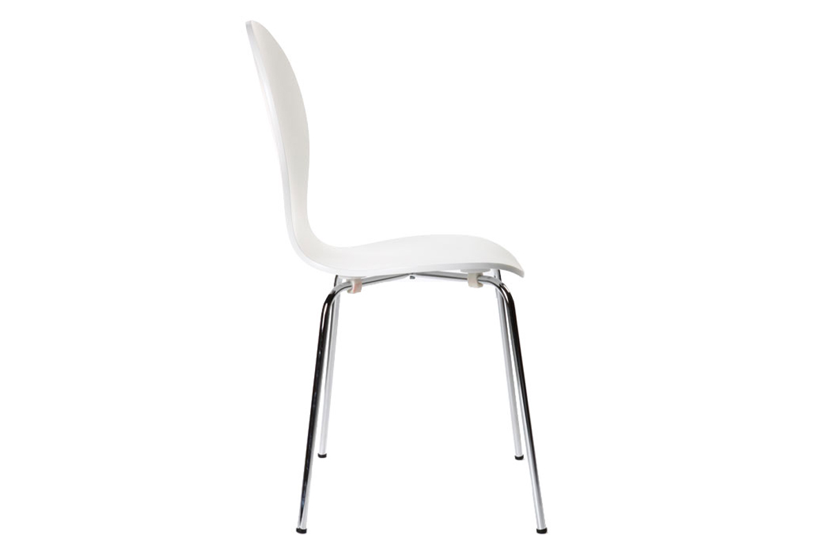 Lote de 2 sillas modernas color blanco NEW ABIGAIL