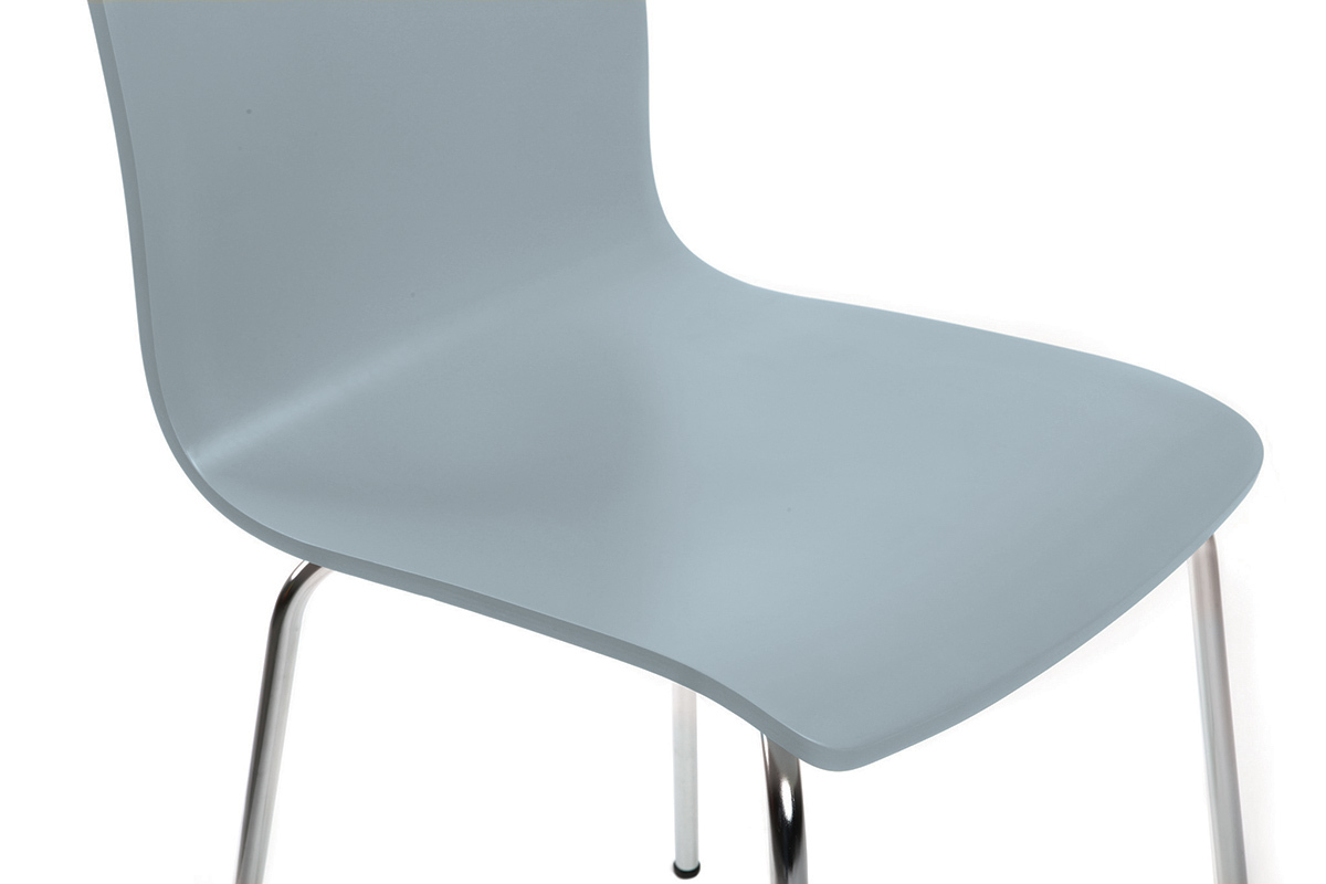 Lote de 2 sillas modernas color gris NELLY