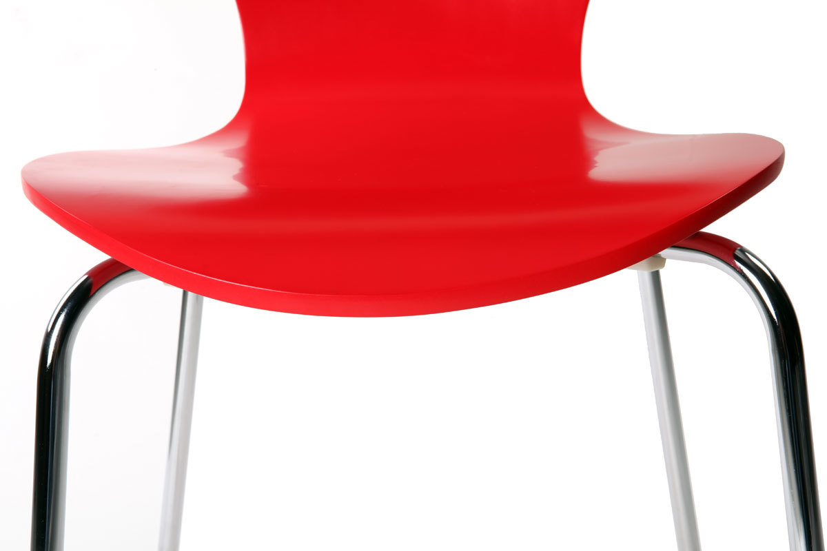 Lote de 2 sillas modernas color rojo NEW ABIGAIL