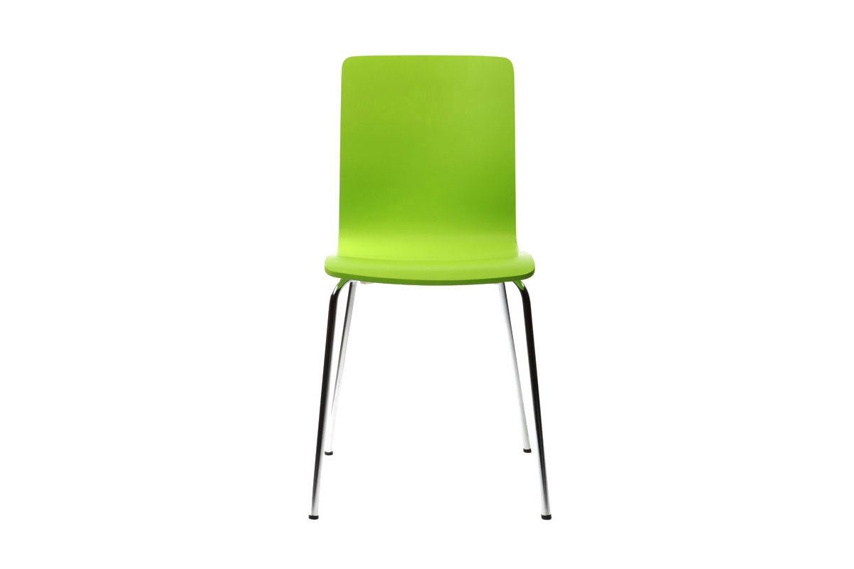 Lote de 2 sillas modernas color verde manzana NELLY