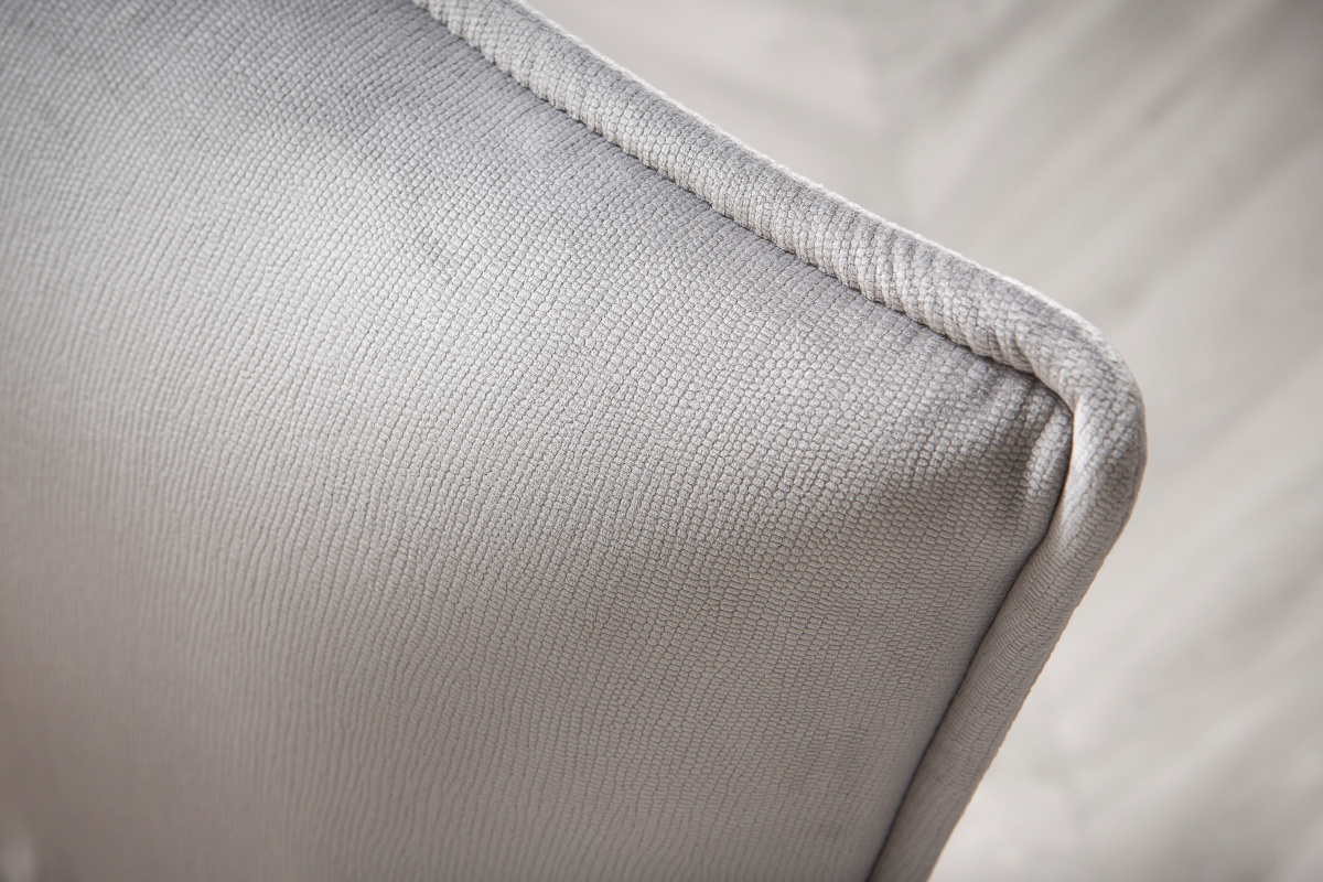 Lote de 2 sillas modernas terciopelo gris SOLACE