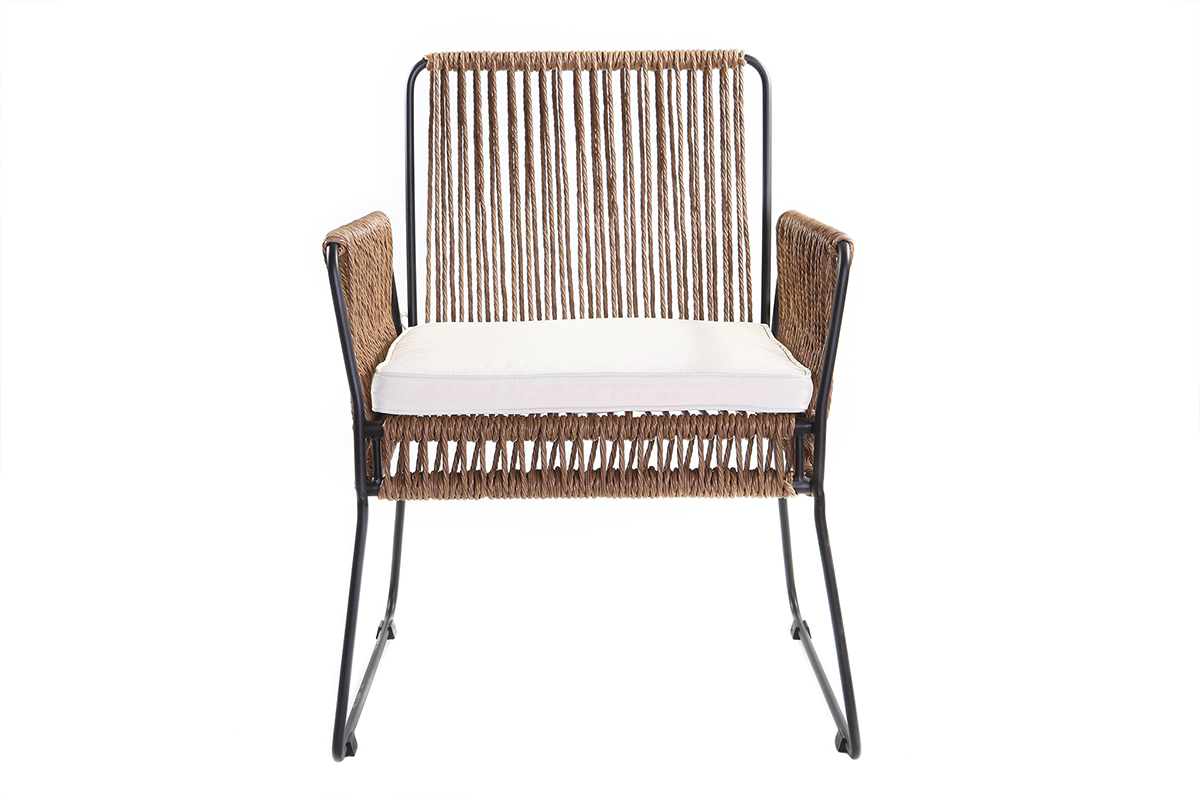 Lote de 2 sillones de jard�n en resina MACCA