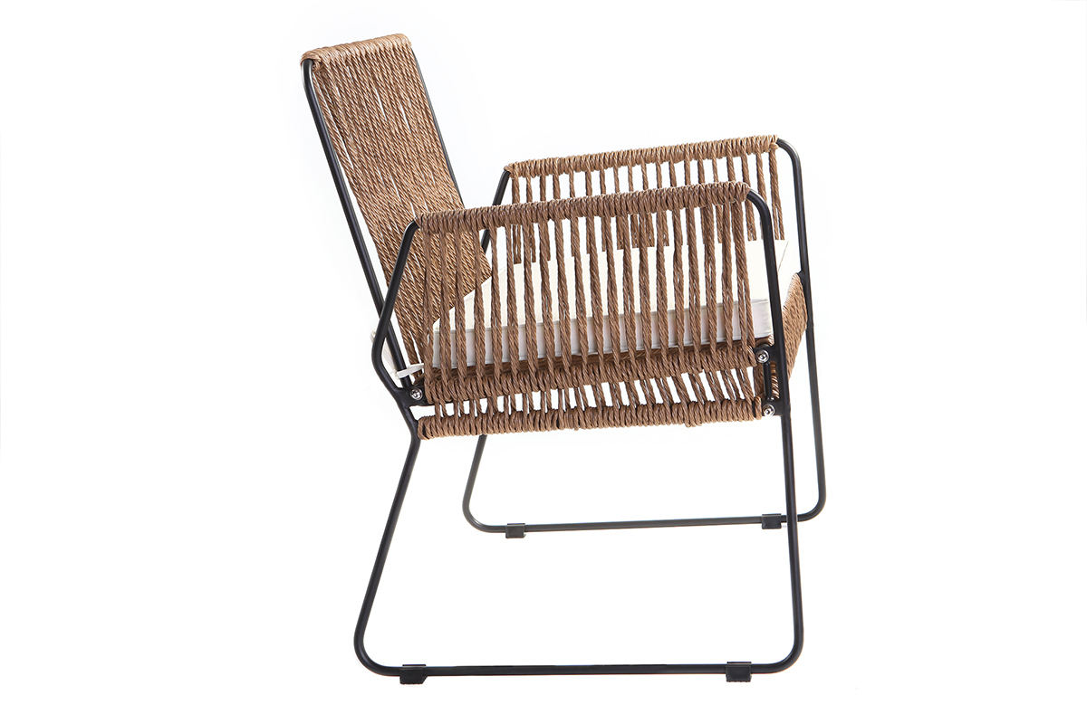 Lote de 2 sillones de jard�n en resina MACCA