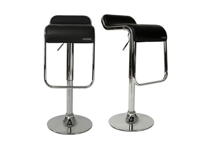 Lote de 2 taburetes ANDROMEDE de color negro - Lote de 2 taburetes ANDROMEDE de color negro
