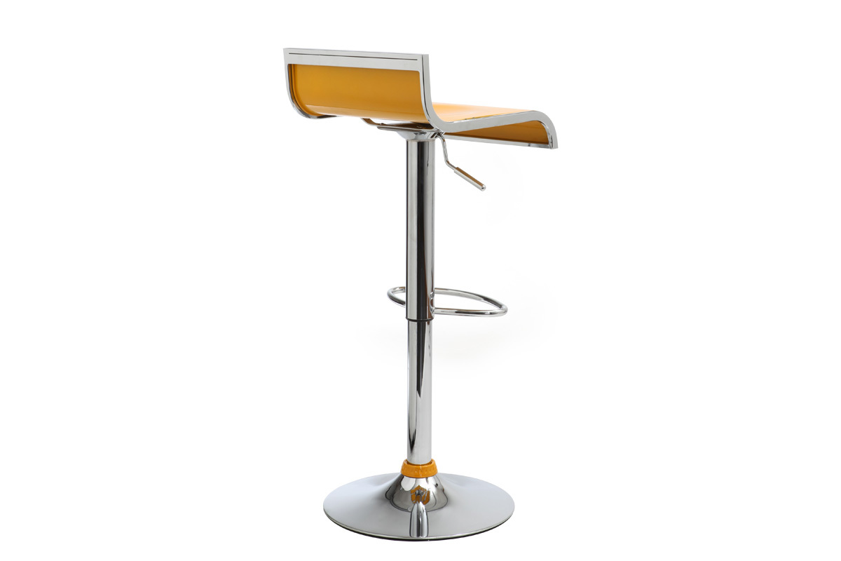 Lote de 2 taburetes de bar amarillo WAVES