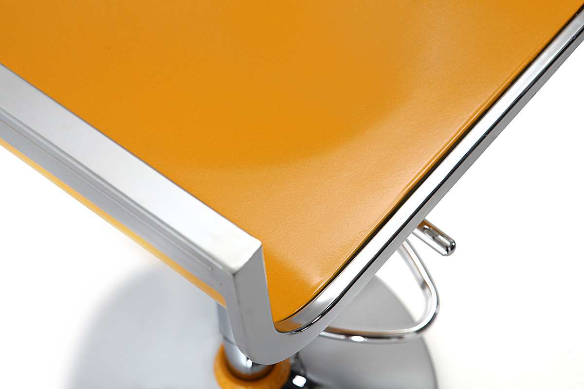 Lote de 2 taburetes de bar amarillo WAVES