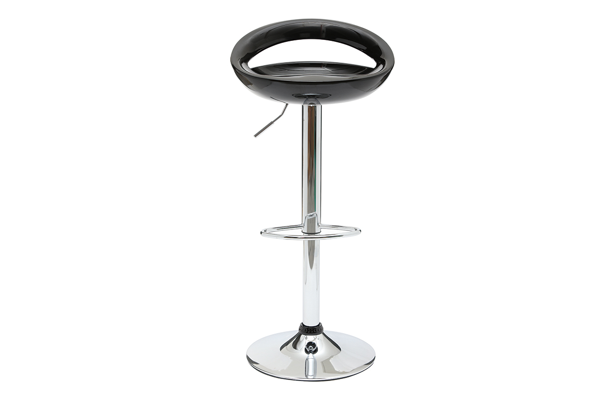 Lote de 2 taburetes de bar COMET color negro