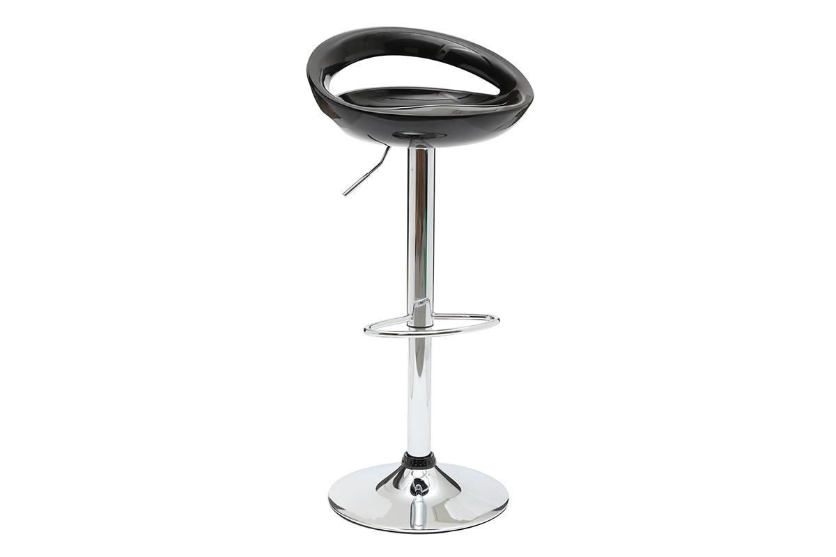 Lote de 2 taburetes de bar COMET color negro