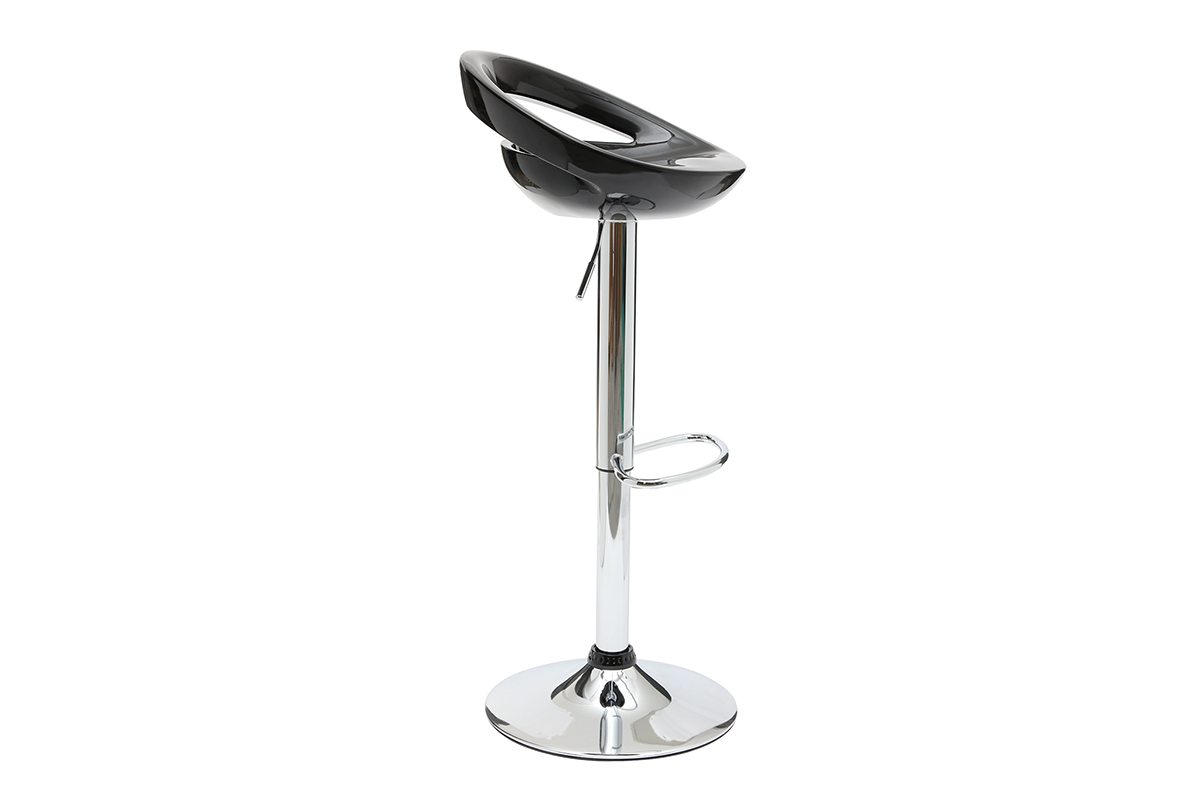 Lote de 2 taburetes de bar COMET color negro