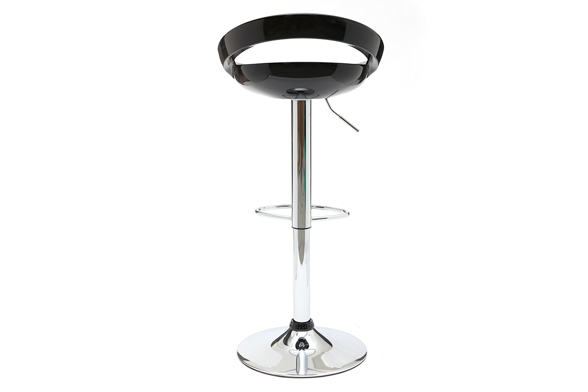 Lote de 2 taburetes de bar COMET color negro