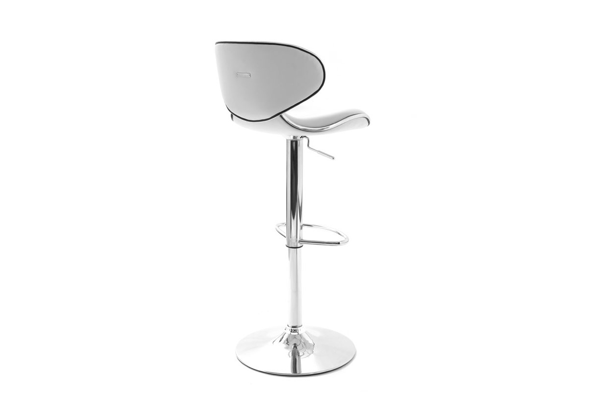 Lote de 2 taburetes de bar de diseo blancos PEGASE