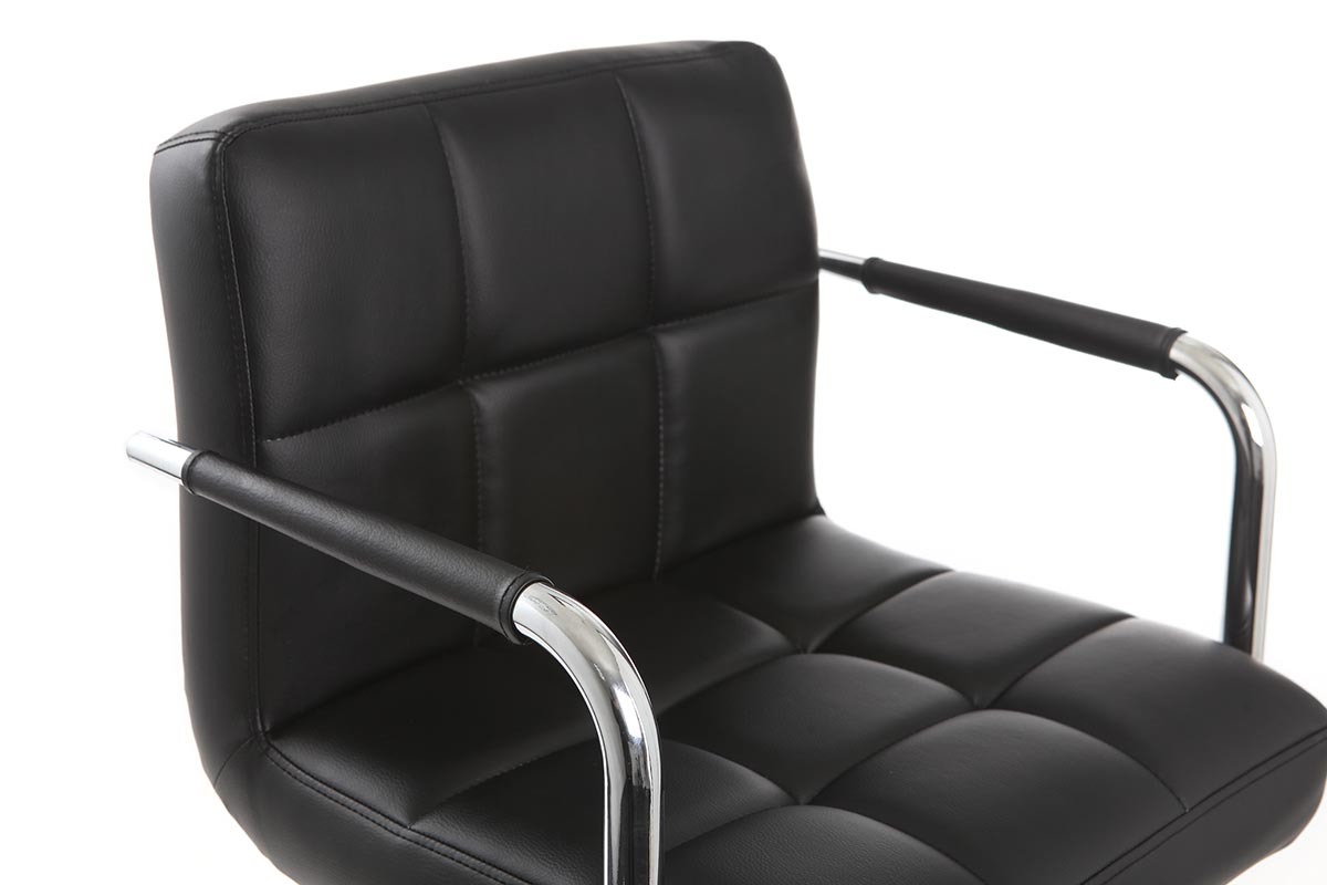 Lote de 2 taburetes de bar de dise�o negros WILLORD