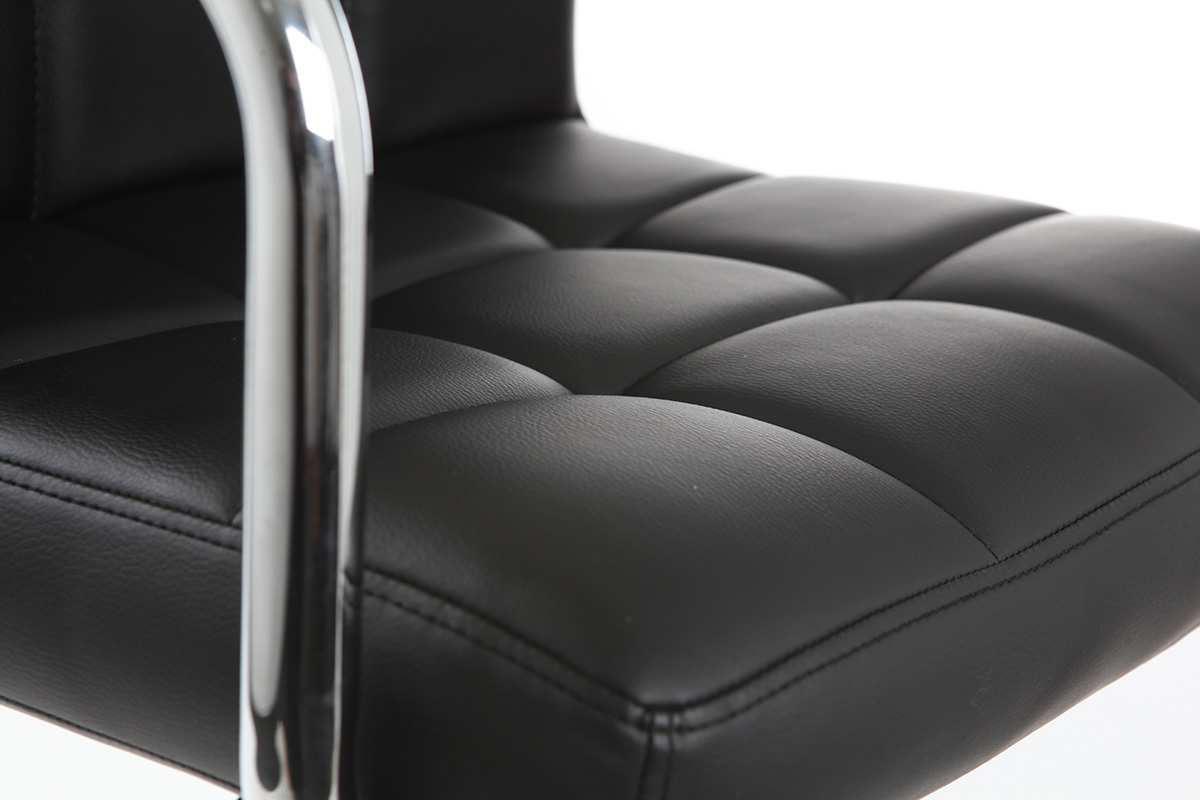 Lote de 2 taburetes de bar de dise�o negros WILLORD