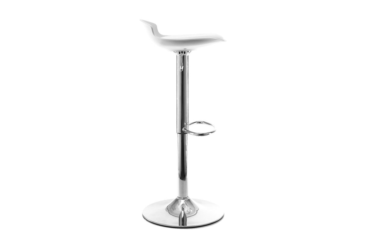 Lote de 2 taburetes de bar diseo blanco NOVA
