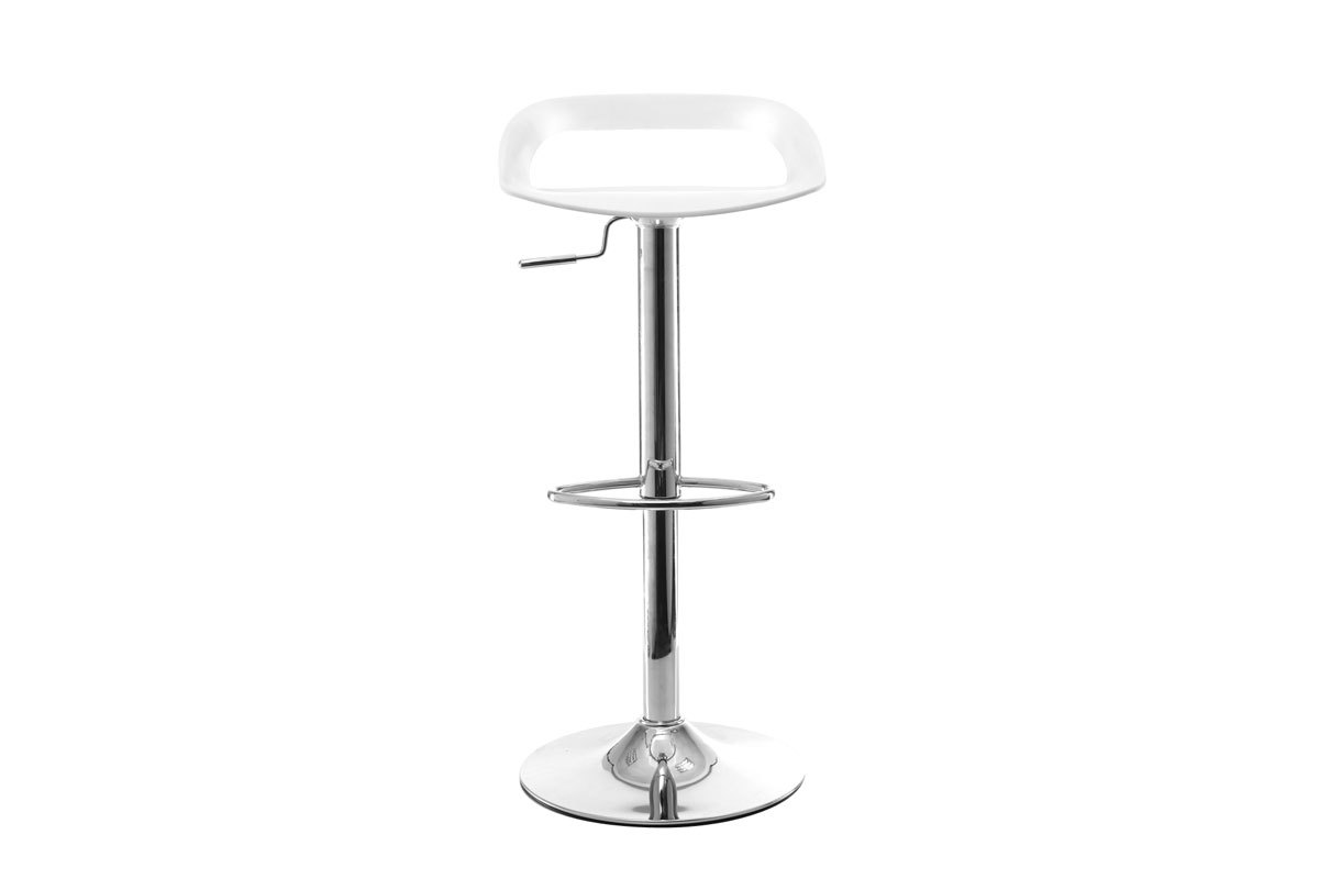 Lote de 2 taburetes de bar diseo blanco PHENIX