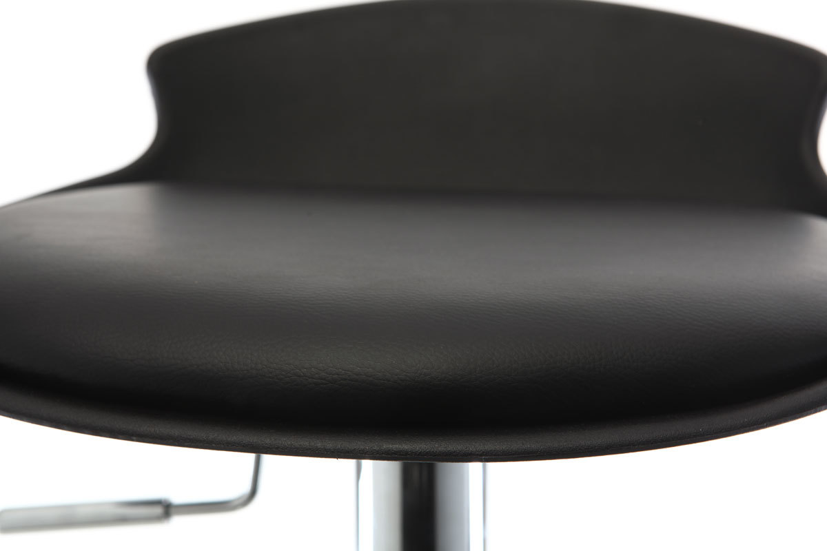 Lote de 2 taburetes de bar diseo negro NOVA