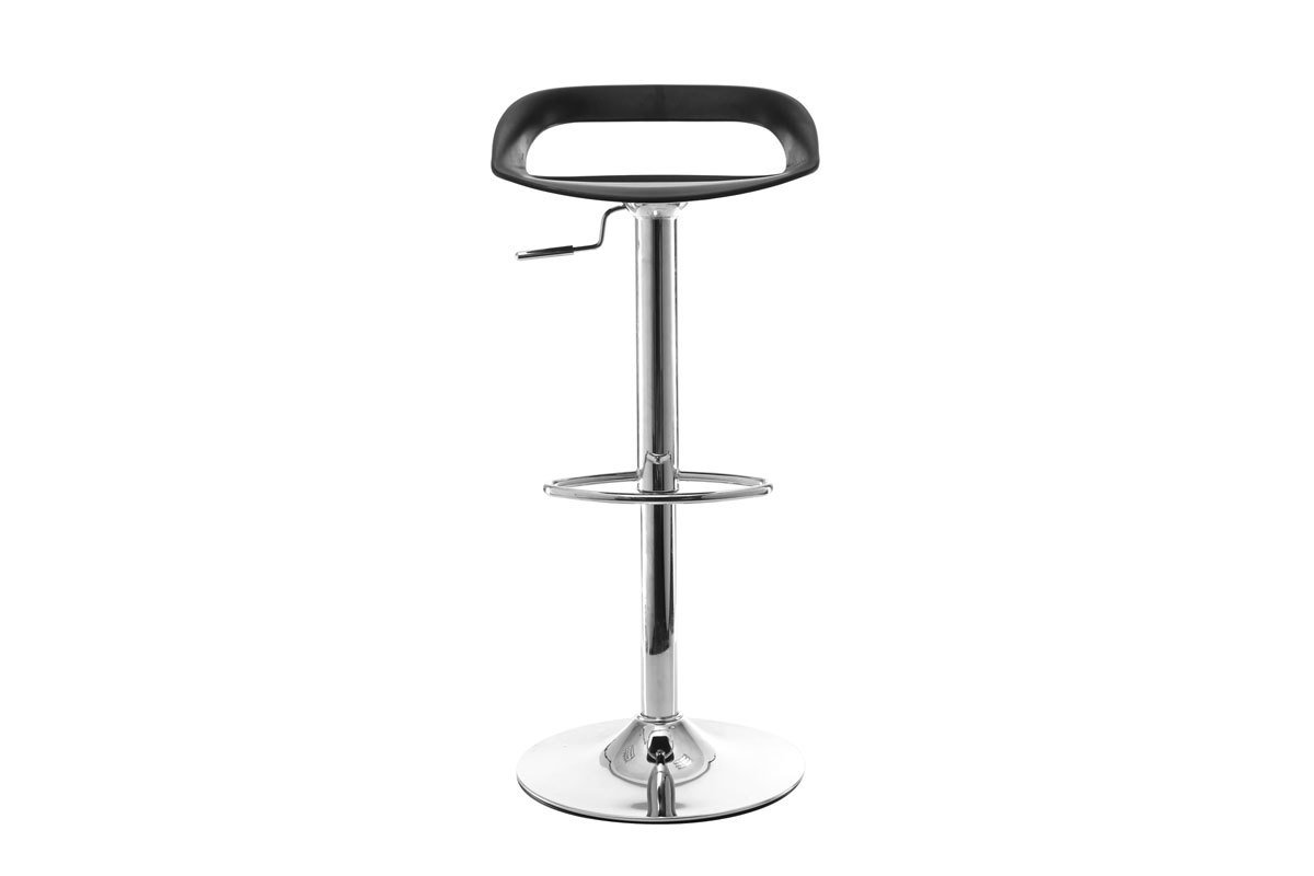 Lote de 2 taburetes de bar diseo negro PHENIX