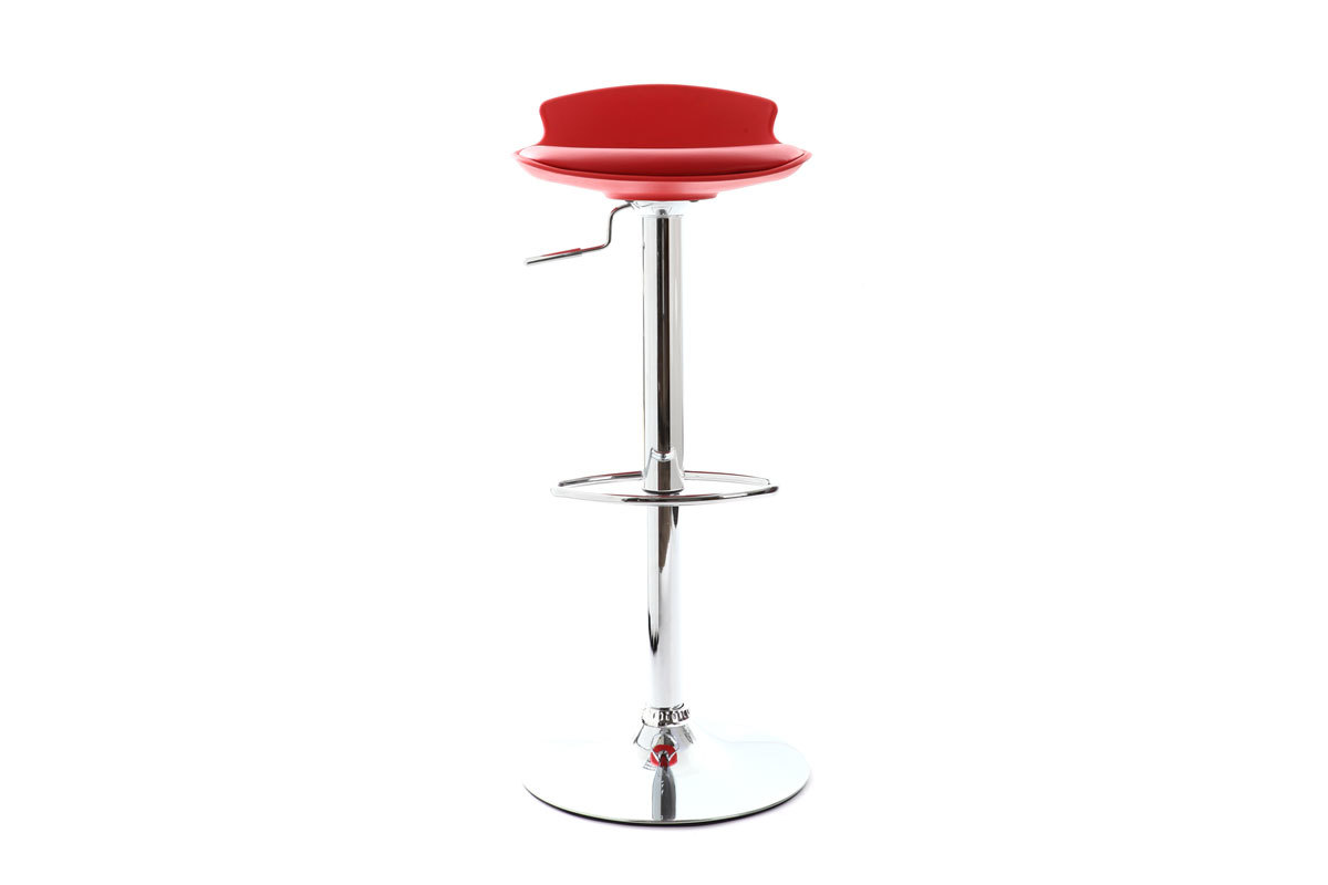 Lote de 2 taburetes de bar diseo rojo NOVA