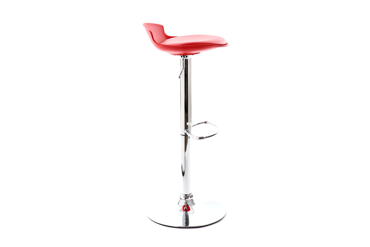 Lote de 2 taburetes de bar diseo rojo NOVA