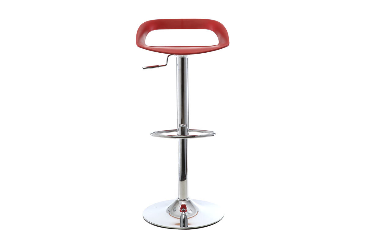 Lote de 2 taburetes de bar diseo rojo PHENIX