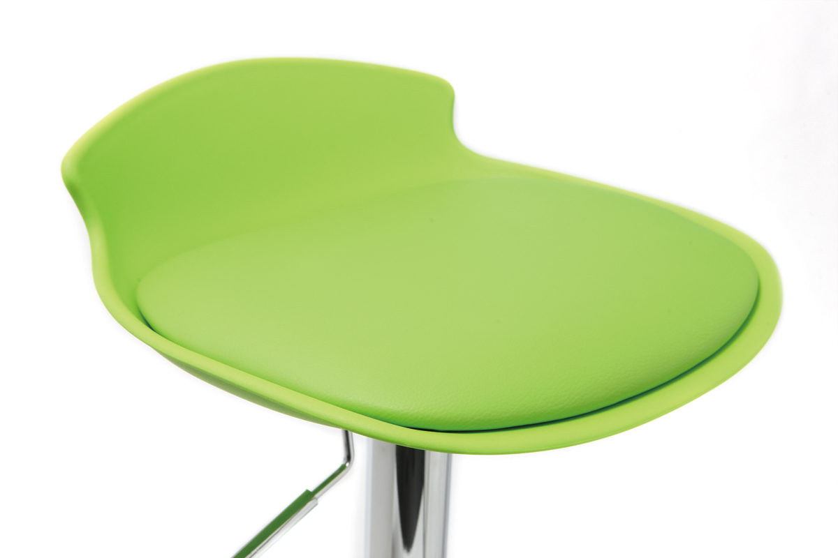 Lote de 2 taburetes de bar dise�o verde NOVA