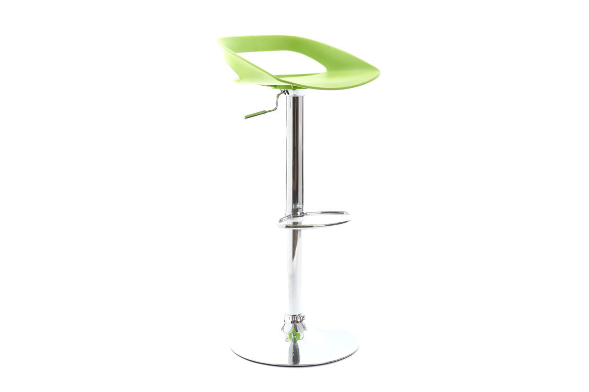 Lote de 2 taburetes de bar diseo verde PHENIX