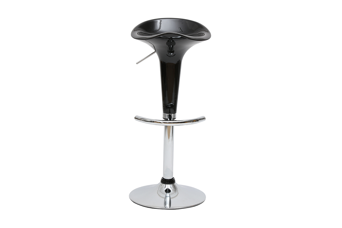 Lote de 2 taburetes de bar GALAXY color negro