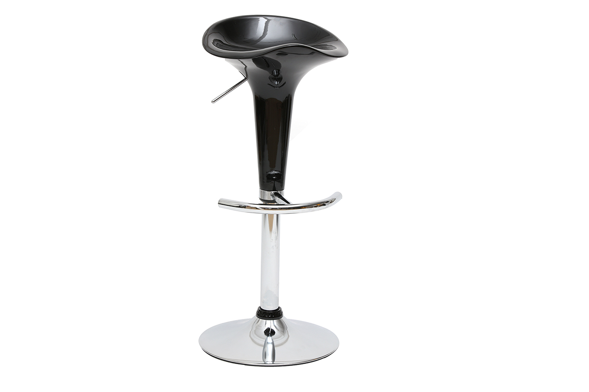 Lote de 2 taburetes de bar GALAXY color negro