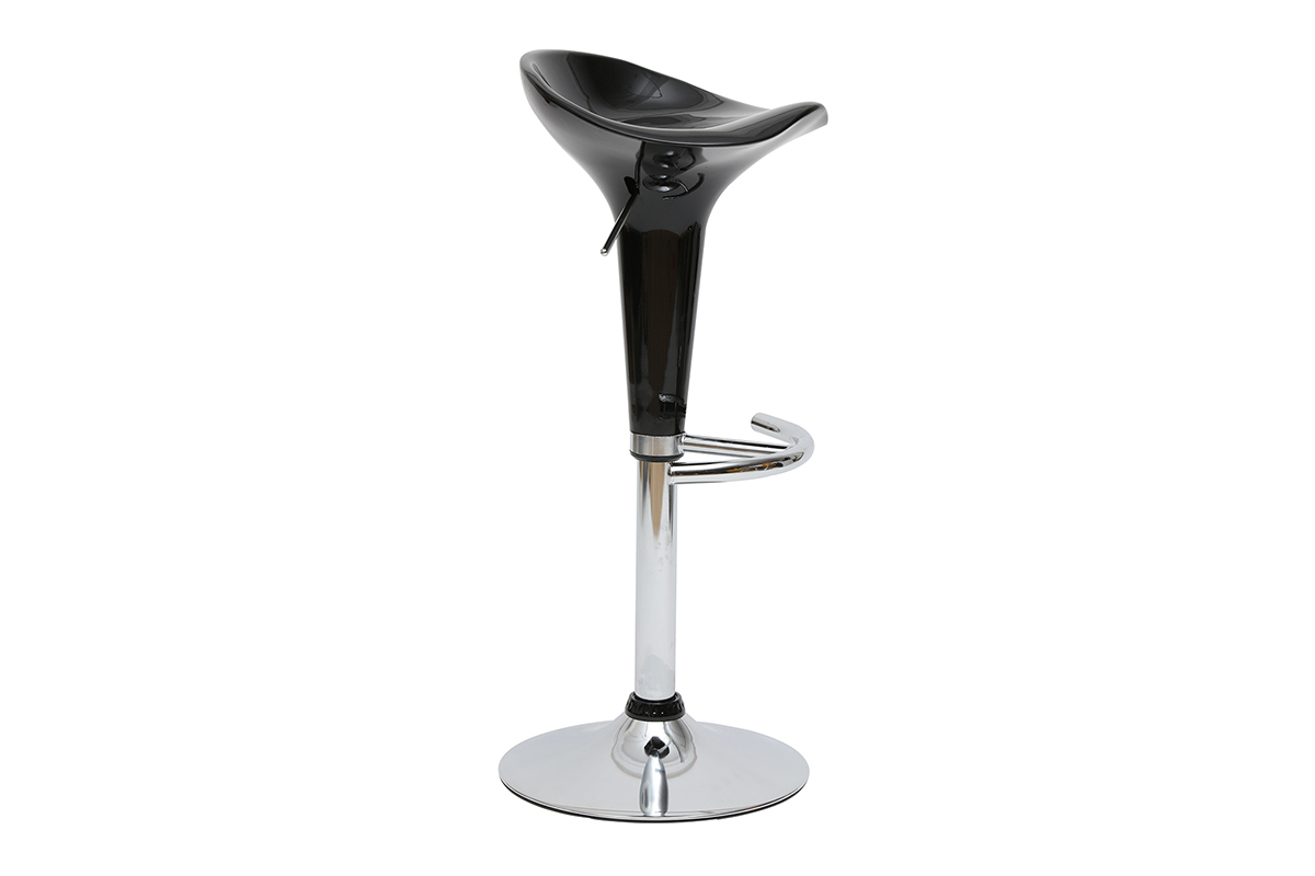 Lote de 2 taburetes de bar GALAXY color negro