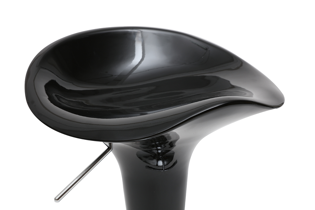 Lote de 2 taburetes de bar GALAXY color negro