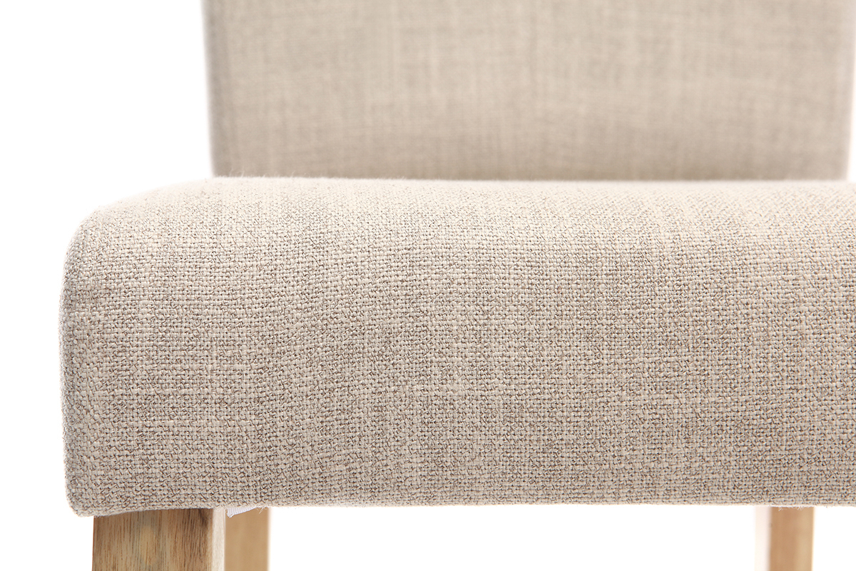 Lote de 2 taburetes de bar tejido natural A75cm EDGAR