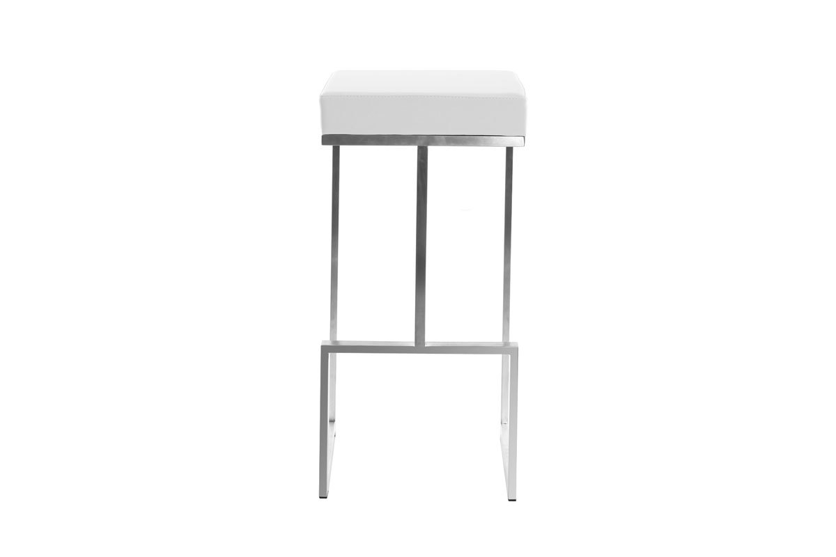 Lote de 2 taburetes diseo blanco Omicron