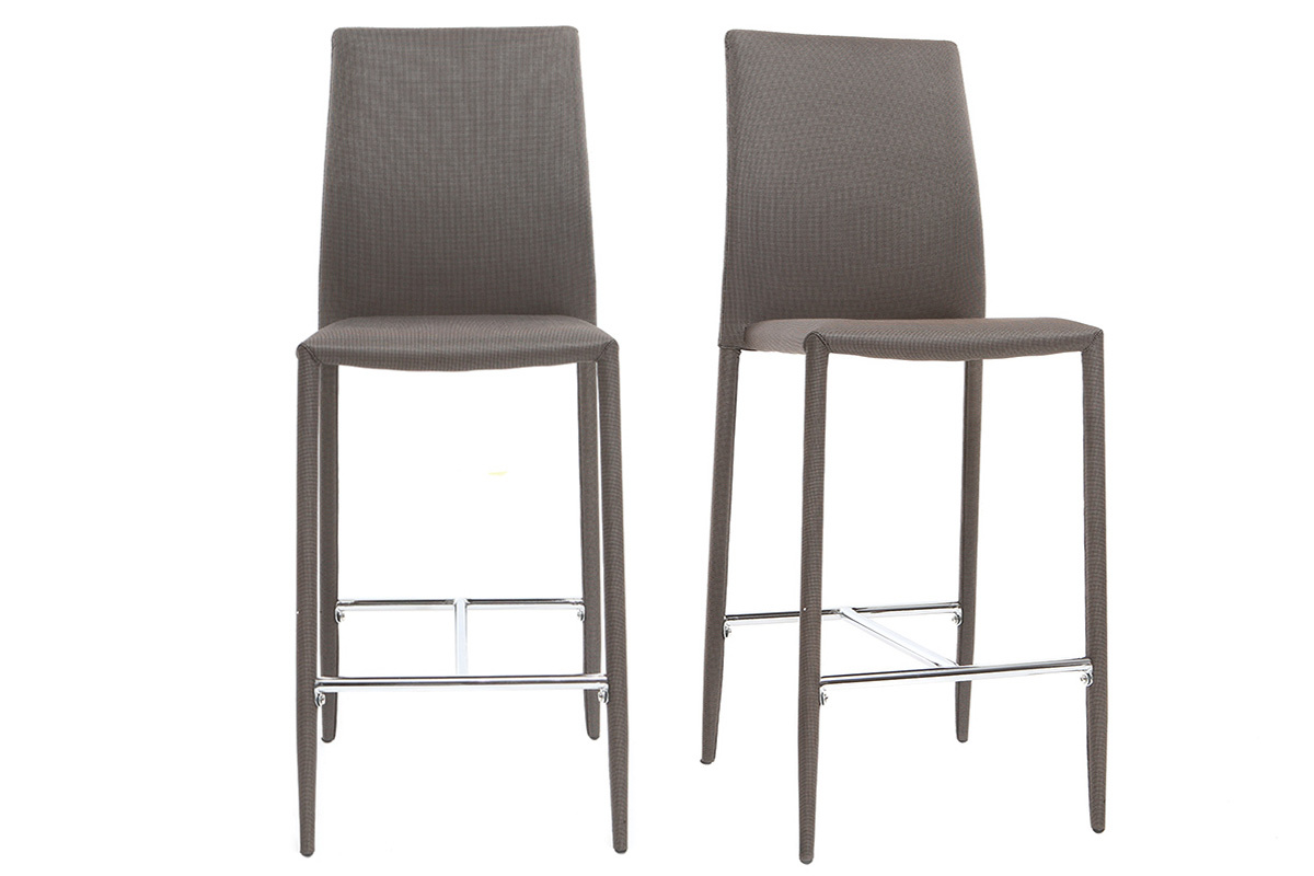 Lote de 2 taburetes modernos topo TALOS