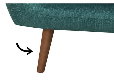 Lote de 4 patas acabado nogal OLAF