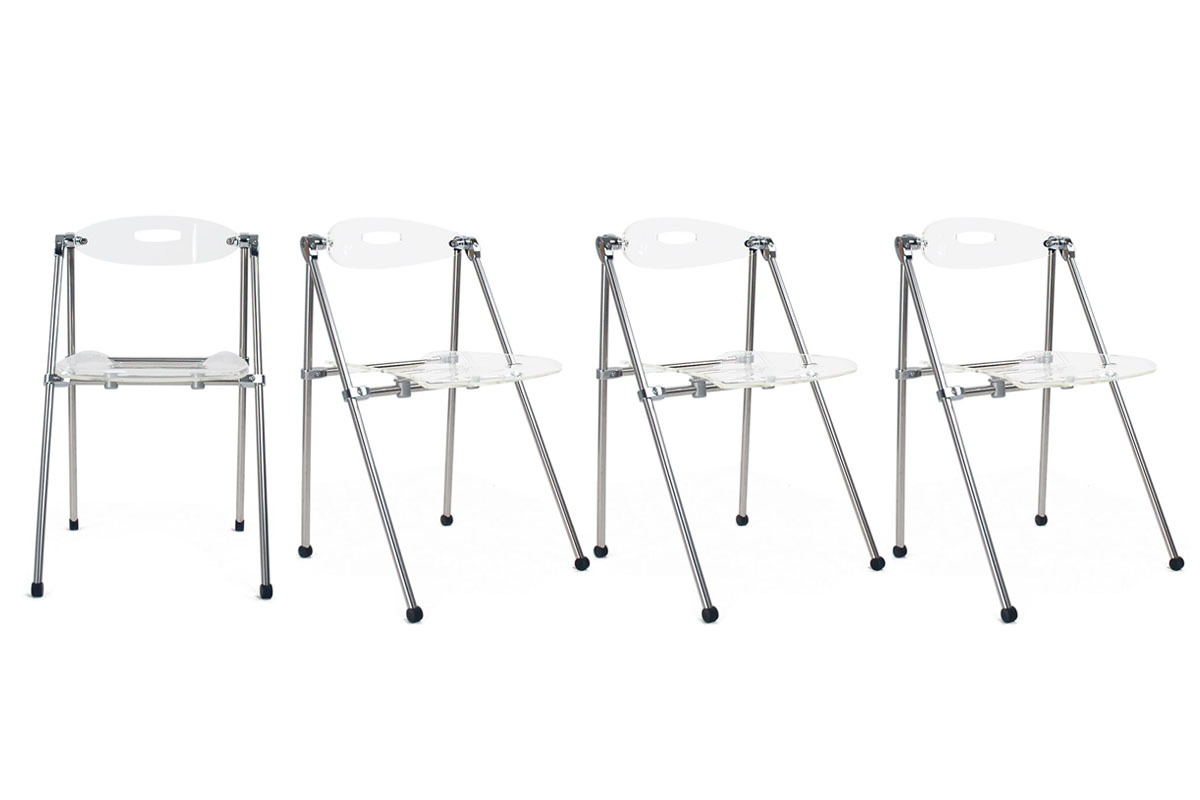 Lote de 4 sillas plegables de dise�o JULIE